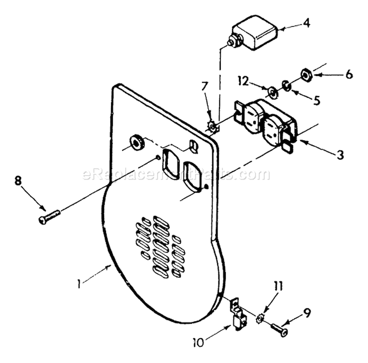 Page C Diagram and Parts List for  Briggs and Stratton